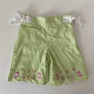Vintage Starting Out girl’s embroidered‎ scalloped pants — 6 months
